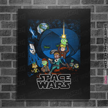 Load image into Gallery viewer, Shirts Posters / 4"x6" / Black Space Wars