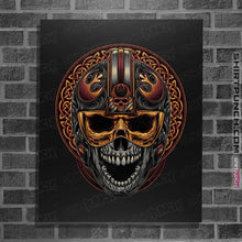 Load image into Gallery viewer, Daily_Deal_Shirts Posters / 4"x6" / Black Rebel Helmet
