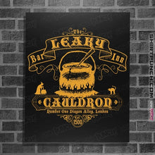 Load image into Gallery viewer, Shirts Posters / 4"x6" / Black Leaky Cauldron