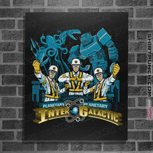 Load image into Gallery viewer, Shirts Posters / 4"x6" / Black Intergalactic Rangers