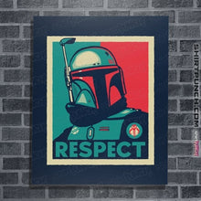 Load image into Gallery viewer, Daily_Deal_Shirts Posters / 4"x6" / Navy Respect