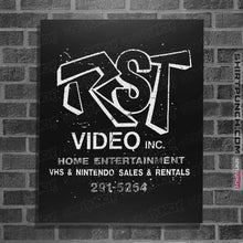 Load image into Gallery viewer, Shirts Posters / 4"x6" / Black RST Video