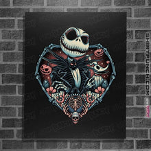 Load image into Gallery viewer, Daily_Deal_Shirts Posters / 4"x6" / Black Heart Jack Skellington
