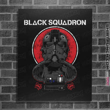 Load image into Gallery viewer, Shirts Posters / 4"x6" / Black Black Squadron