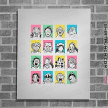 Load image into Gallery viewer, Daily_Deal_Shirts Posters / 4"x6" / White Slayer Faces