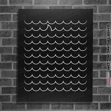Load image into Gallery viewer, Shirts Posters / 4"x6" / Black Shark Wave
