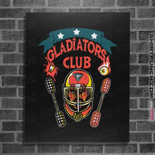 Load image into Gallery viewer, Daily_Deal_Shirts Posters / 4"x6" / Black Gladiators Club