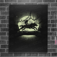 Load image into Gallery viewer, Shirts Posters / 4"x6" / Black Moonlight Wolf Princess