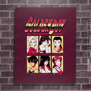 Daily_Deal_Shirts Posters / 4"x6" / Maroon Golden Boy