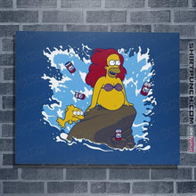 Load image into Gallery viewer, Shirts Posters / 4"x6" / Royal Blue The Little Beerman