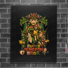 Load image into Gallery viewer, Daily_Deal_Shirts Posters / 4"x6" / Black Super Dungeon Bros