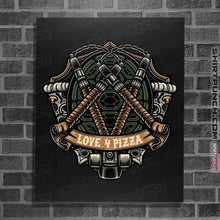 Load image into Gallery viewer, Daily_Deal_Shirts Posters / 4"x6" / Black Turtles Mikey