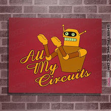 Load image into Gallery viewer, Daily_Deal_Shirts Posters / 4"x6" / Red All My Circuits