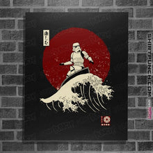 Load image into Gallery viewer, Daily_Deal_Shirts Posters / 4"x6" / Black Empire Wave