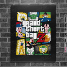 Load image into Gallery viewer, Shirts Posters / 4"x6" / Black Grand Theft Ball Z