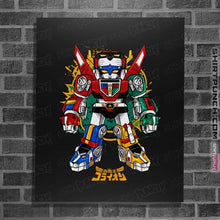 Load image into Gallery viewer, Daily_Deal_Shirts Posters / 4"x6" / Black Chibi Voltron