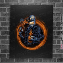 Load image into Gallery viewer, Daily_Deal_Shirts Posters / 4"x6" / Black Benderminator