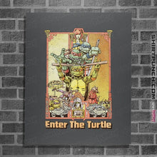 Load image into Gallery viewer, Secret_Shirts Posters / 4"x6" / Charcoal Enter The Turtles