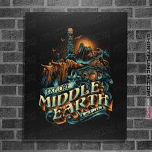 Load image into Gallery viewer, Shirts Posters / 4"x6" / Black To The Forgotten World We Go