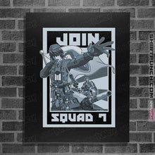 Load image into Gallery viewer, Shirts Posters / 4"x6" / Black Join Squad 7