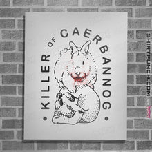 Load image into Gallery viewer, Shirts Posters / 4"x6" / White Killer Rabbit of Caerbannog