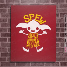 Load image into Gallery viewer, Daily_Deal_Shirts Posters / 4"x6" / Red SPEW