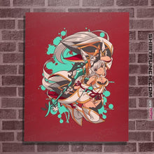 Load image into Gallery viewer, Daily_Deal_Shirts Posters / 4"x6" / Red Water Blade