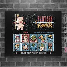 Load image into Gallery viewer, Shirts Posters / 4"x6" / Black Fantasy Fighter