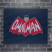 Load image into Gallery viewer, Daily_Deal_Shirts Posters / 4"x6" / Navy Omni Knight