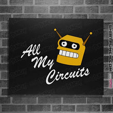 Load image into Gallery viewer, Secret_Shirts Posters / 4"x6" / Black All My Circuts