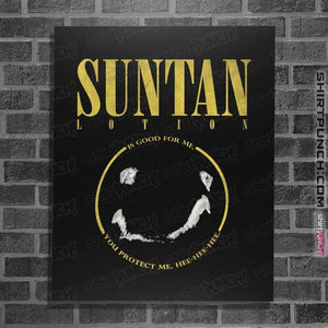 Shirts Posters / 4"x6" / Black Suntan Lotion