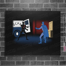 Load image into Gallery viewer, Shirts Posters / 4"x6" / Black Into the Bat-Verse