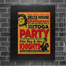 Load image into Gallery viewer, Secret_Shirts Posters / 4"x6" / Black Delta House Flyer