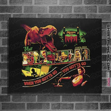 Load image into Gallery viewer, Sold_Out_Shirts Posters / 4"x6" / Black Visit Isla Nublar