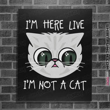 Load image into Gallery viewer, Secret_Shirts Posters / 4"x6" / Black Not Cat