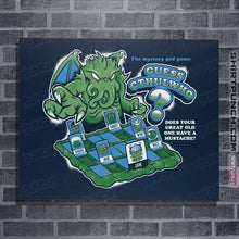 Load image into Gallery viewer, Secret_Shirts Posters / 4"x6" / Navy Guess Cthulwho