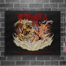 Load image into Gallery viewer, Shirts Posters / 4"x6" / Black Titan VS Titan