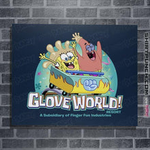 Load image into Gallery viewer, Secret_Shirts Posters / 4"x6" / Navy Glove World
