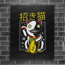 Load image into Gallery viewer, Shirts Posters / 4"x6" / Black Emil Maneki Neko