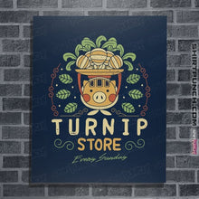 Load image into Gallery viewer, Shirts Posters / 4"x6" / Navy The Best Turnip Store