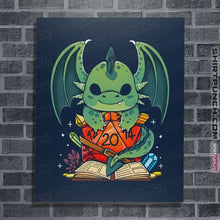 Load image into Gallery viewer, Shirts Posters / 4"x6" / Navy Dragon Dice