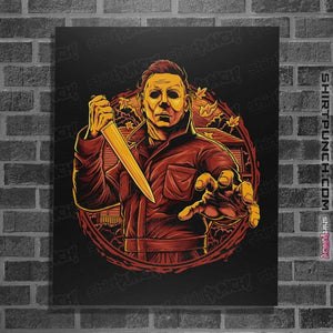Daily_Deal_Shirts Posters / 4"x6" / Black The Haddonfield Slasher