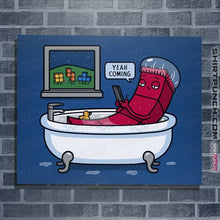 Load image into Gallery viewer, Daily_Deal_Shirts Posters / 4"x6" / Royal Blue Piece On The Way