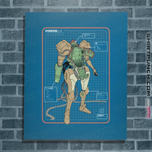 Load image into Gallery viewer, Shirts Posters / 4"x6" / Sapphire Super PowerSuit