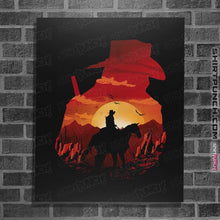 Load image into Gallery viewer, Shirts Posters / 4"x6" / Black Red Sunset