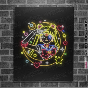Daily_Deal_Shirts Posters / 4"x6" / Black Sailor Neon Long Sleeve
