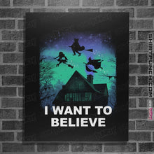 Load image into Gallery viewer, Shirts Posters / 4"x6" / Black Believe In Magic