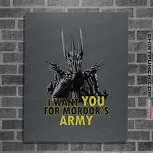 Load image into Gallery viewer, Shirts Posters / 4"x6" / Charcoal Mordor's Army