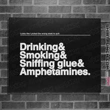 Load image into Gallery viewer, Shirts Posters / 4"x6" / Black Wrong Weekend