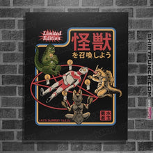 Load image into Gallery viewer, Secret_Shirts Posters / 4&quot;x6&quot; / Black Summoning Kaiju
